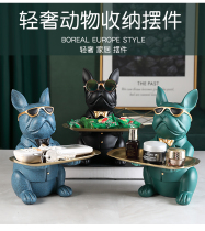 Hospitality Creativity Genguan Shoes Cabinet Key Small Pendulum Pieces Living-room Table table Table Tea Containing dog tray Tray Home Decoration