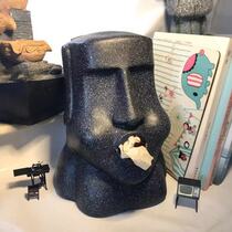 Moai stone portrait paper towel box idea Nordic table living room paper towels with personality to blame for the relive island moai pumping paper