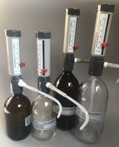 0-25ml glass sleeve type adjustable quantitative dispenser 500ML Brown pipette bottle mouth dispenser