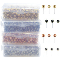 Gold and silver black stainless steel big head nail head short nail small picture nail map marking cork nail photo wall artificial nail