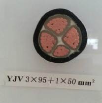 Hangzhou Zhongcheng Brand Wire and Cable ZR-YJV3*95 1*50 square three-phase four-core hard wire national standard foot rice