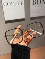 Cula Kinel square frame with a small flat glasses of men and Korean plate glasses frame female anti blue glasses