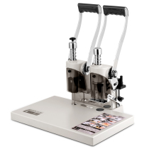 Del 3877 financial binding machine electric hot melt riveting pipe accounting file voucher binding machine punching manual