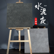 Cement grain reinforced composite wood floor retro industrial wind Nordic gray clothing store floor environmentally friendly wear-resistant Square