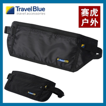 British blue travel running running bag mobile phone bag intimate invisible anti-theft key bag travel sports bag passport bag waist bag