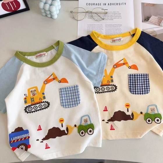 2025 new Japanese children's clothing for spring boys pure cotton excavator cute baby top thin half-sleeved T short sleeves
2025 new Japanese children's clothing for spring boys pure cotton excavator cute baby top thin half-sleeved T short sleeves