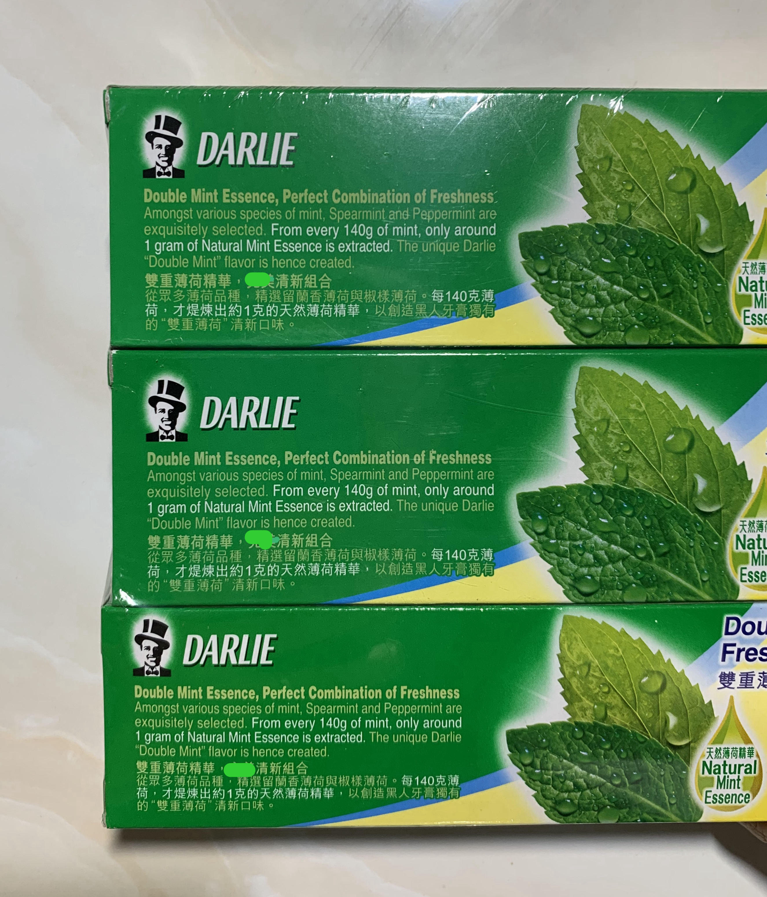 香港黑人双重薄荷双薄荷牙膏100g250g香港清关进口港版包邮