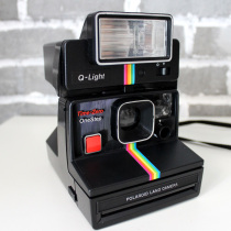 Polaroid White Rainbow Machine One-time imaging Polaroid 70 Black original flash Q-light Birthday gift