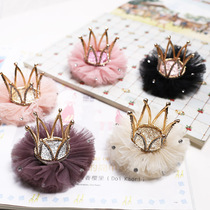 Childrens crown hairpin Baby hairpin Girls hair band Princess hair ornaments Birthday tiara Crown summer temperament