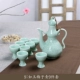 Long Rượu celadon đặt, bình gốm, tách rượu, ly rượu vang trắng, bộ rượu vang, chén rượu mạnh, chén rượu màu vàng, chén rượu - Rượu vang