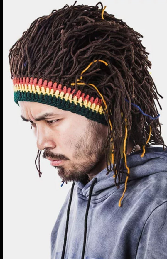 纯手工针织rasta牙买加毛线帽红黄绿脏辫dreadlocks_7折现价68元