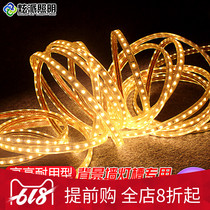 Highlight living room led light belt ceiling light slot hidden light belt indoor soft light bar 220V warm white atmosphere light