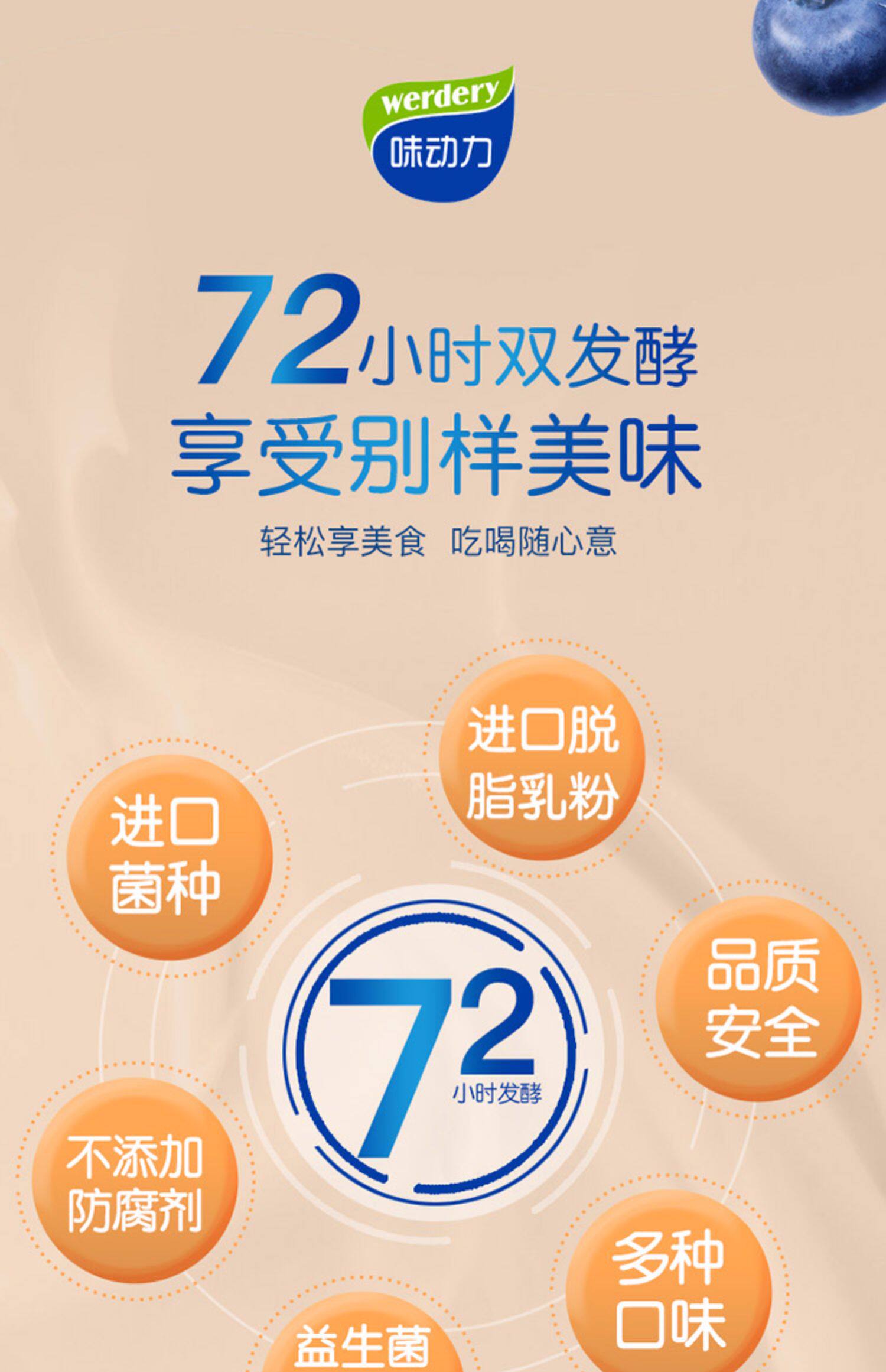 均瑶味动力双发酵乳酸菌饮品308ml/瓶*3瓶苹果味蓝莓味 原味_丁丁挖