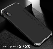 AppleiphoneXS mobile phone shell max metal parcel business anti-fall protective set XR new male and female tide