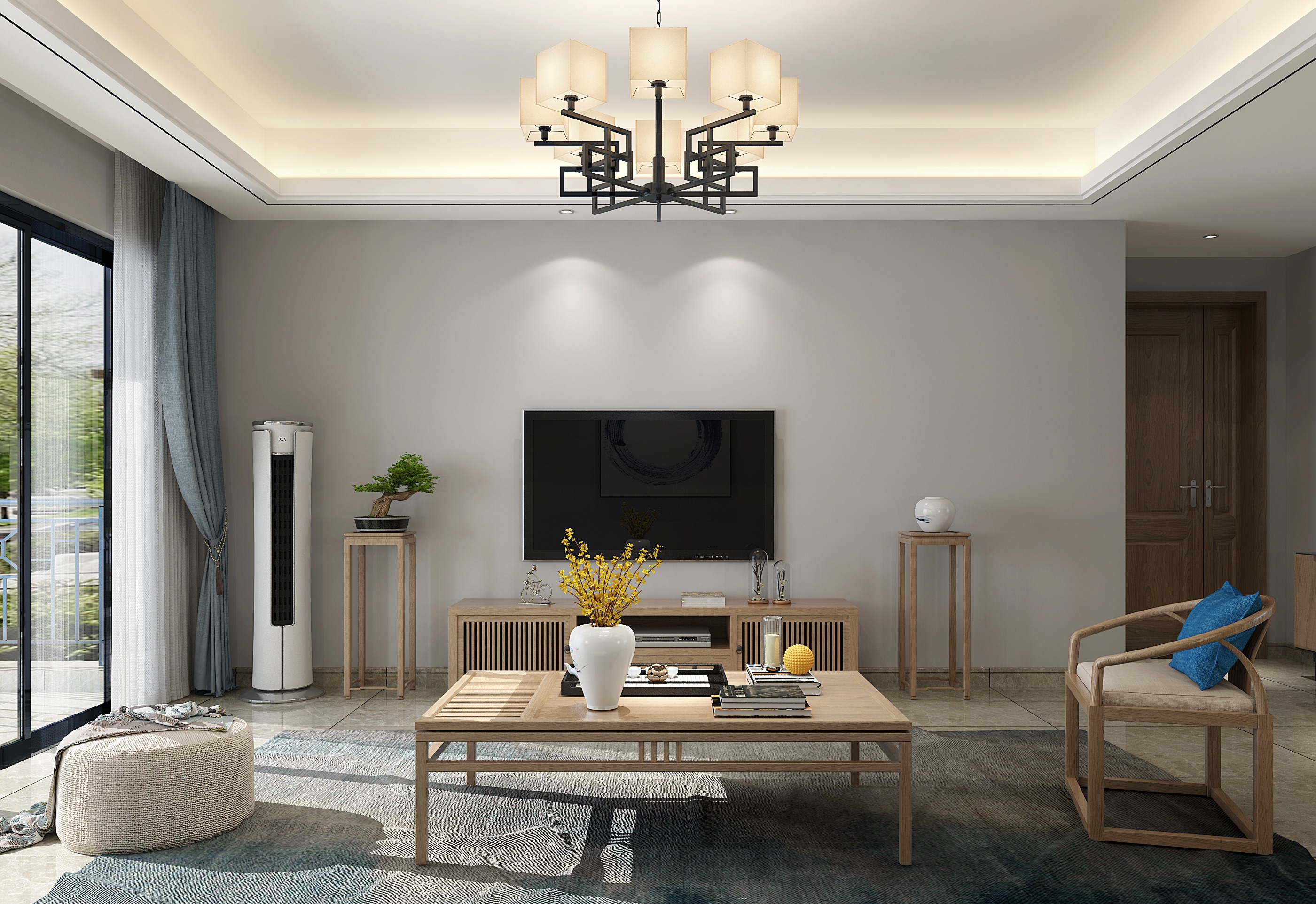 客厅造新中式,极简法则让你一减钟情