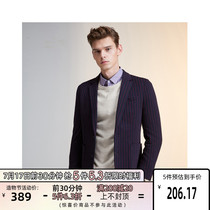 AYA SELECTED Slade fashion mens new British striped knitted blazer 419408503