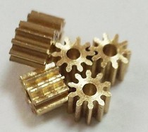 Factory direct selling gear hobbing machine processing motor copper teeth small modulus 10 teeth inner hole 1mm support custom motor