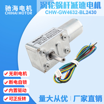 Factory direct sales 4632BL2430 DC brushless silent right angle worm gear worm 370 gear motor 12V24V