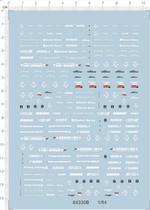Car model 1: 64 Refit modified car street car stickers (Rocket Rabbit) special water stickers(64330B)