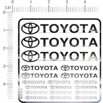 Car model Toyota (decorative logo) various proportions Universal logo metal sticker (2859)
