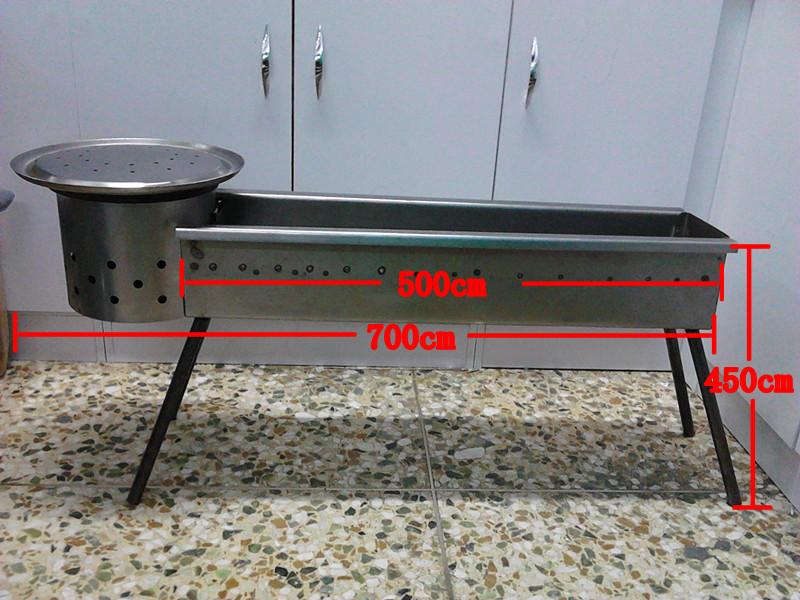 羊肉串烧烤炉两用户外烤锅野炊加厚烤肉架木炭用具韩式羊肉串盒子