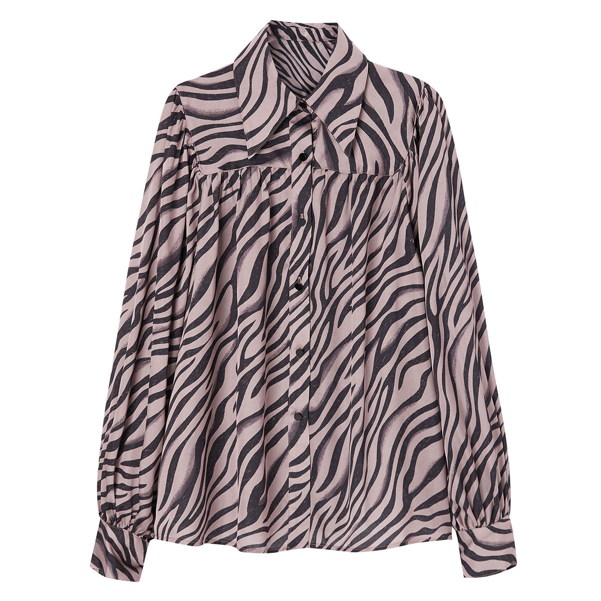 太平鸟 斑马纹衬衫