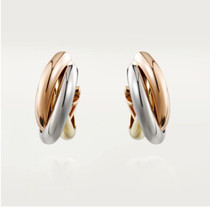 Meta Gas Purchases Japan Straight Mail Cartier Cartier 18K Tricolor Gold Earrings
