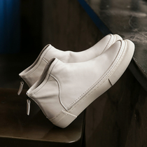 2021 vintage leather Martin boots men autumn and winter New Original Chelsea boots Joker thick soled high-top casual shoes