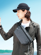 BANGE Class Song Mens Chest Bag Front Bag Multifunction Single Shoulder Sport Casual Fashion Minima Satchel Small Backpack