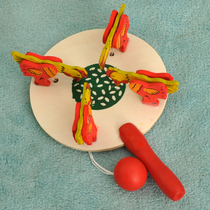 Hot selling wooden chicken pecking rice Classic Nostalgia traditional childrens early education educational fun toys special batch