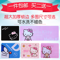 hello kitty Cute cartoon girl pink beautiful girl heart small mouse pad oversized waterproof table mat