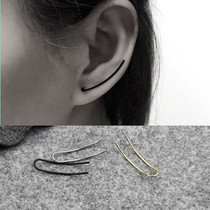 cos punk extreme brief word ear nails European and American fashion tide minimalist U Earrings Lovers of the Personality Earrings