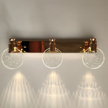 Simple atmosphere modern Nordic crystal bubble mirror headlight creative personality wall lamp warm wall lamp household lamp