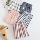 Air-conditioned pajamas women's trousers pure cotton lattice loose summer thin section single-piece modal home size male cotton Air-conditioned pajamas women's trousers pure cotton lattice loose summer thin section single-piece modal home size male cotton