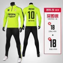 Xunfei football training suit long sleeve suit mens custom autumn and winter sports game appearance team uniform childrens football clothes