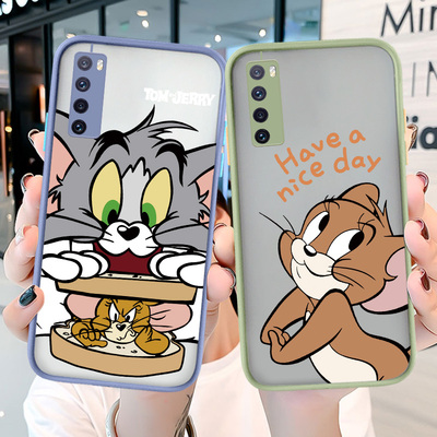 猫和老鼠手机壳华为p30趣味情侣p40pro秀恩爱mate40搞怪mate30透明