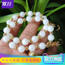 Burst loss feedback only 100 yuan high white diameter 10mm with 925 silver gold-plated Jasper fashion fashion bracelet A