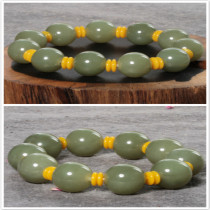 Dialect and Tian jade boutique randomly shipped collection class Xinjiang and at the end Huangkou material native Yuanzhu jade bracelet