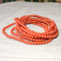 Special offer 360 yuan original brand collection grade famous southern red agate ball bracelet necklace men and women burst feedback L