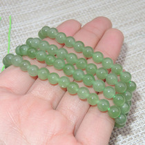 Dialect Hetian Jade special only 220 Russian light green jasper 108 pieces 6mm rare and famous round bead necklace DIYX