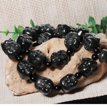 Dialect and Tian Jade Ex-gratia only RMB120 boutique features Xinjiang Qingyu Double-face Buddhas head braced for male and female exploits A