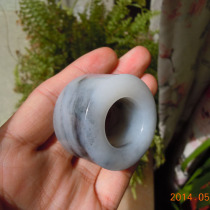 Dialect Hetian Jade value special promotion discount black and white sheep fat jade bottom atmosphere heavy blue and white finger f