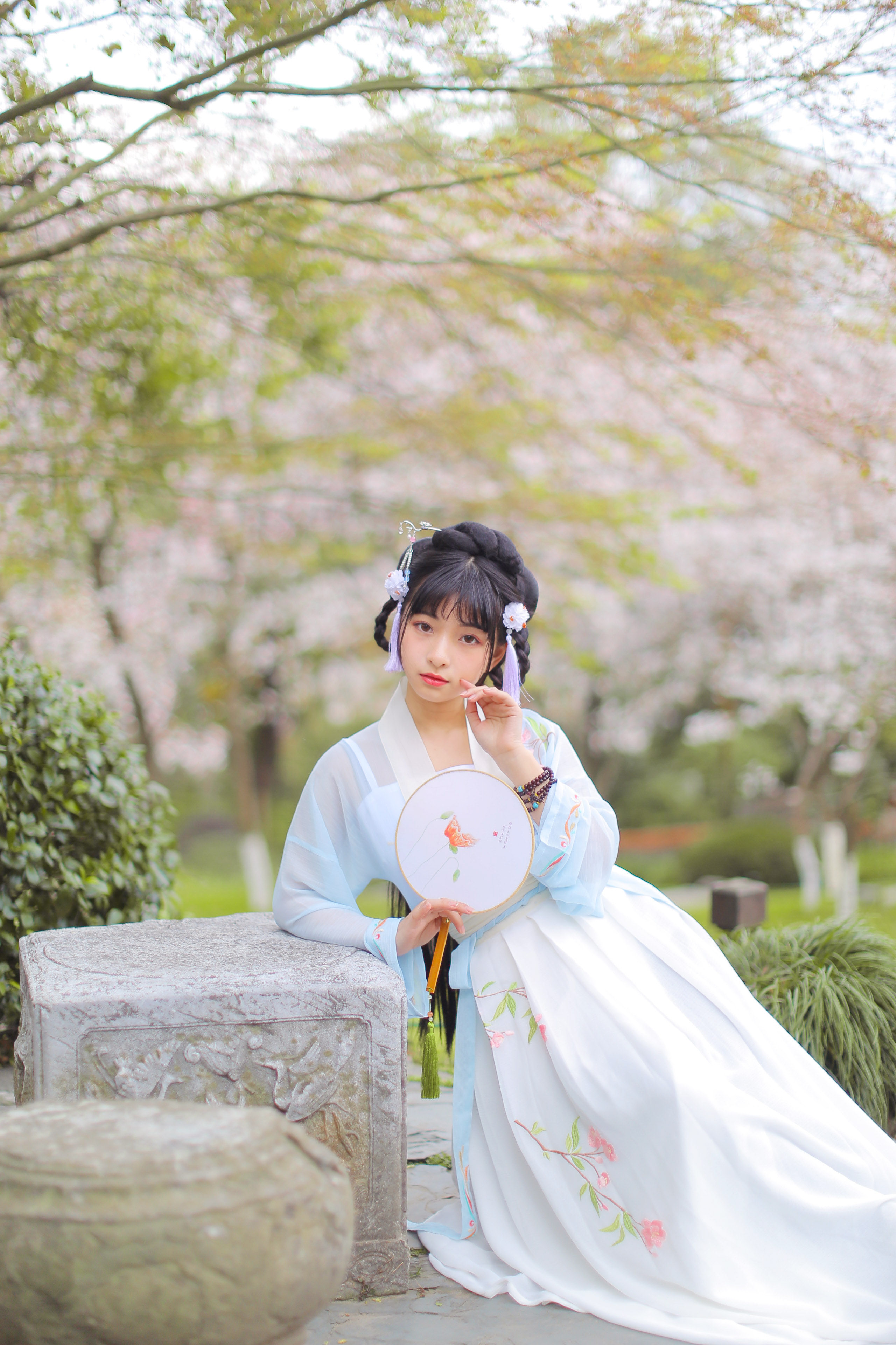 青玉案原创汉服女装齐腰对襟襦裙春夏 海棠 团购