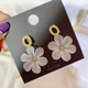 2023 Hot Flower Acrylic Gold Sterling Silver Needle Earrings 다재다능한 얼굴 슬림 귀걸이 귀걸이 2023 Hot Flower Acrylic Gold Sterling Silver Needle Earrings 다재다능한 얼굴 슬림 귀걸이 귀걸이