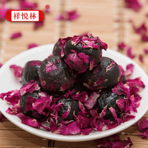 祥悦林九蒸九晒玫瑰黑芝麻丸女纯手工养发乌发黑芝麻球黑芝麻蜜丸