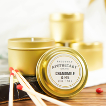 PaddyWax European imported indoor fragrance essential oil Bedroom home sleep scented candle small tin travel pack
