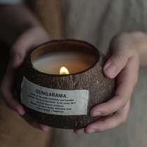 GUNGARAMA Coconut Institute Aroma Candle Bedroom Sasperating Plants Essential Oil Small Fragrance Gift