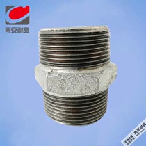 Galvanized hexagonal outer wire to wire inner joint Galvanized accessories Stainless steel pipe fittings Fire pipe fittings DN15 4 points
