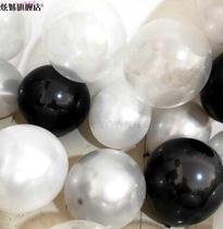 10 inch Matte Pearlescent metal balloon pure white silver transparent birthday party decoration stage balloon