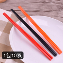 Melamine Chopsticks Hotel Plastic Chopsticks Fast Food Chopsticks 10 Double Dining Hotel Restaurant Imitation Porcelain Tableware 8 Inch 9 Inch